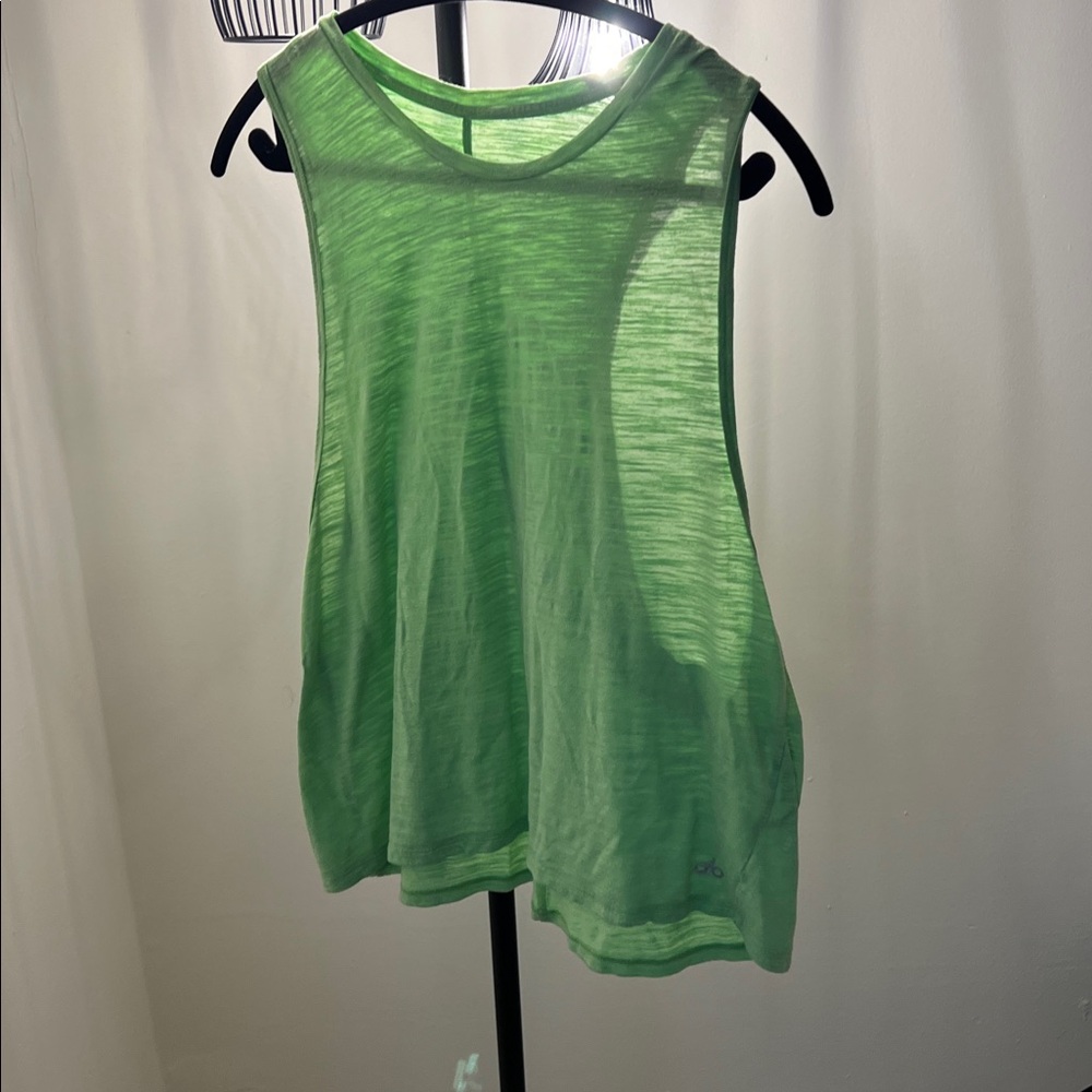 ALO Yoga Green Tank Top